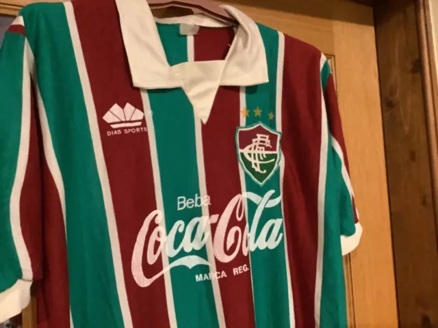 Vintage Retro 1980’s FOOTBALL SHIRT ADIDAS FLUMINENSE FC Jersey No 11 Medium 2