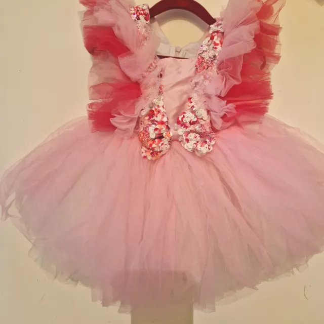 Gorgeous Baby Girl Dress, 1st birthday dress, occasion dress,matching headband. 2