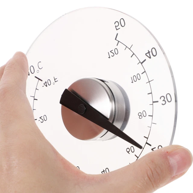 Thermomètre Analogique Mini 58mm Pour Voiture - Afficheur Mécanique Alliage Aluminium (-30°C à 60°C)