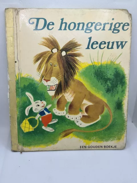 TAWNY SCRAWNY LION Little Golden Book Dutch De hongerige leeuw first ...