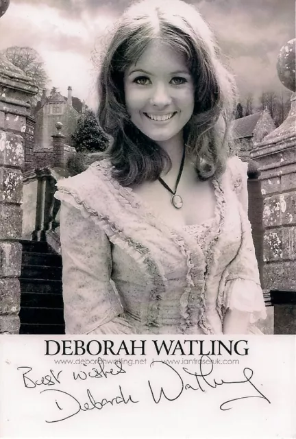 DEBORAH DEBBIE WATLING DR WHO VICTORIA SIGNED AUTOGRAPH 6 x 4 PRE PRINTED PHOTO