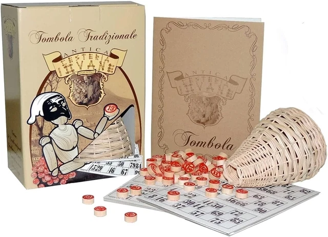 Tombola Napoletana 3 Buste Da 90 Numeri In Legno, Per Cartelle Bingo E Natale, Leo - Foto 3