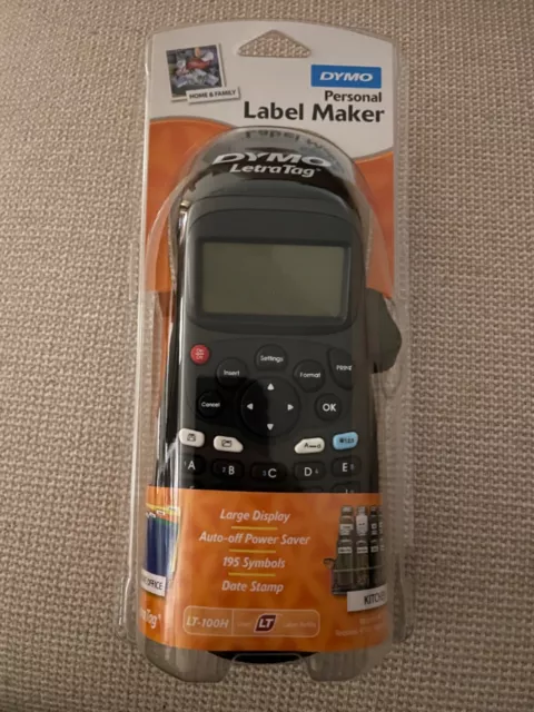 DYMO LetraTag Personal Label Maker LT100H. Brand new, black. Large display.