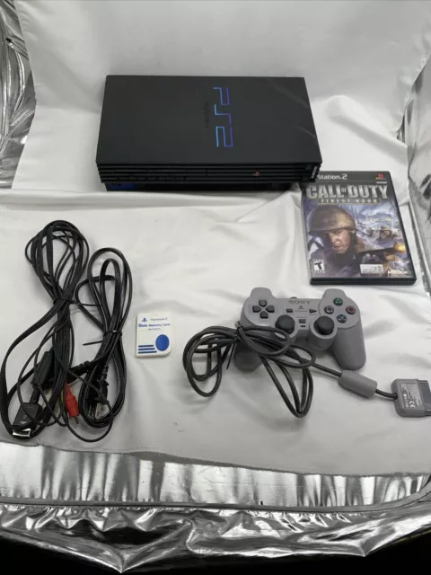 Sony Playstation 2 PS2 FAT Original Console System Bundle SCPH-39001  *READ*NO TV