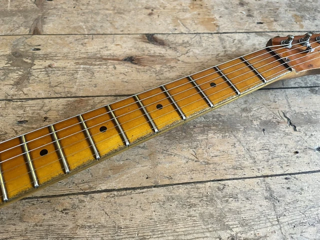 Telecaster Black aged Heavy Relic Vintage Style Great Player checked paint 7