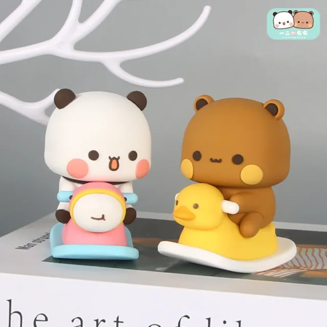 Bubu Dudu Panda Bear Figure Toys Panda Figure Model Birthday Gift Home Decor