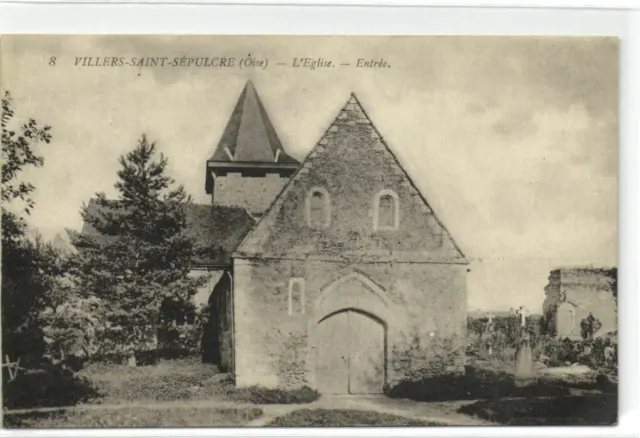 1 CPA 60 Oise Beauvais Villers-Saint-Sepulcre - L'Eglise pcframix769