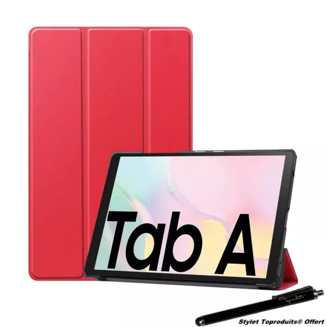 Coque Smart Rouge Premium pour Samsung Galaxy Tab A7 10.4" 2020 SM-T500/505