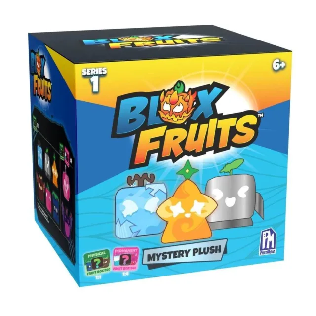 15cm Blox Fruits Anime Game Plush Toy Fruit Leopard Pattern Box