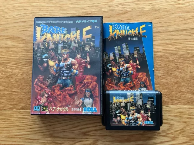 Bare Knuckle JPN Sega Megadrive Japan Mega Drive Street Of Rage 1 Best Em Up