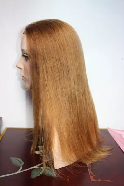 michal strawberry blonde sheitel wig kosher hair cap size average/ medium human michal strawberry blonde sheitel wig kosher hair cap size average/ medium human