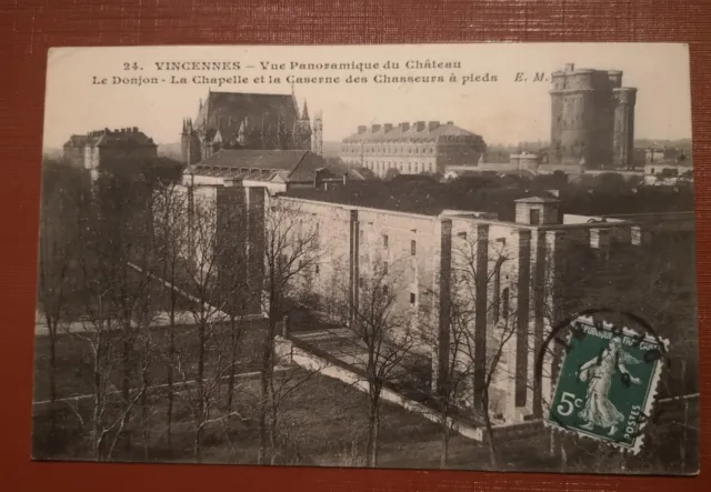 Cpa - 94 - Vincennes - Panoramic View Of The Castle