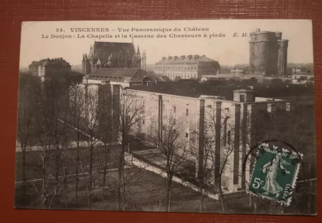 Cpa - 94 - Vincennes - Vue Panoramique Du Chateau