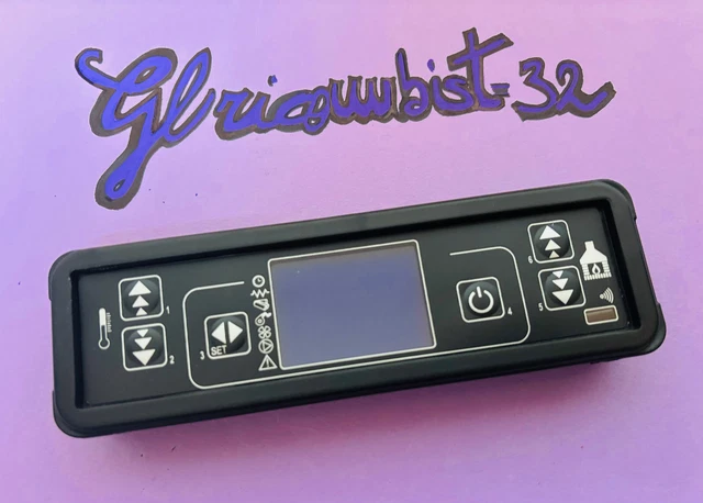 Scheda Tastiera Display LED Micronova C024 Per Stufe A Pellet - 2 Righe 4 Digit, 170x53x24 Mm, Da Incasso Verticale