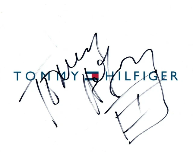 Tommy Hilfiger Signed with Sketch 8x10 Photo Fashion Designer COA