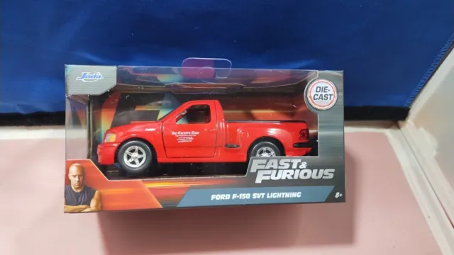 2023 Fast & Furious Ford F-150 SVT Lightning Red Diecast 1:32 Scale New Jada