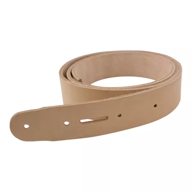 Hermann Oak 10/11oz Veg Tan Leather Belt Blanks Without Snaps by SLC - 48"-55"