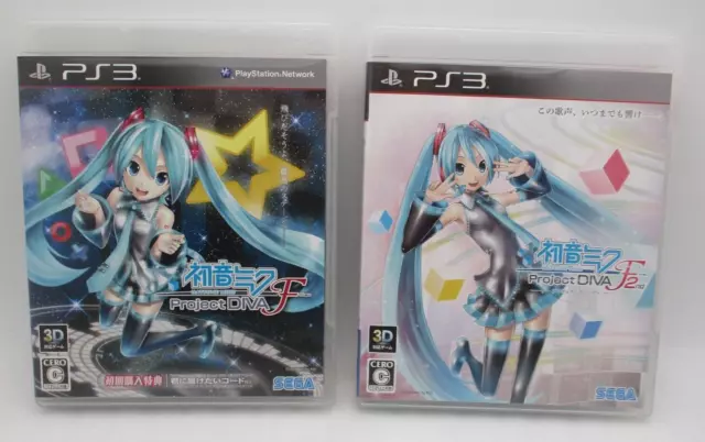 PS3 Hatsune Miku Project DIVA F & F 2nd 2Games Set Japan PlayStation 3 Vocaloid
