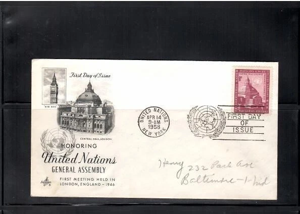 Lot# 4095 United Nations FDC Forestry Congress Aug 29 1960