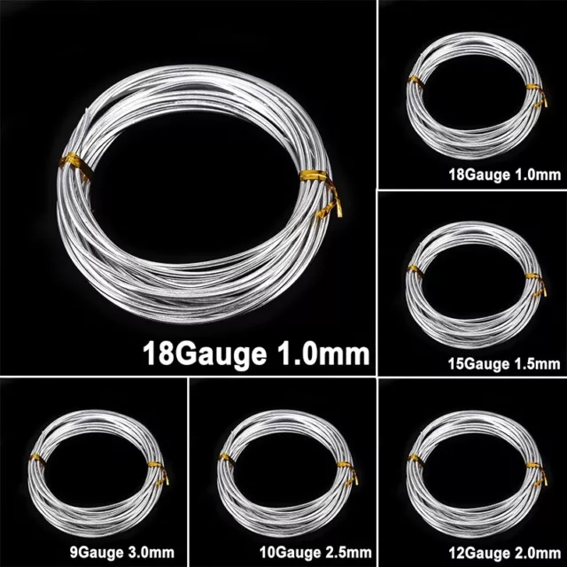 75.5ft Aluminum Wire, 2pcs Jewelry Wire Aluminum Craft Wire 1mm 18 Gauge  Wire for Jewelry Making Crafting, Red 