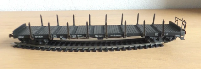 Wagon Plat SNCF REE Modèles WB-546 – TP à Ranchers Et Guérite – Échelle HO – Neuf