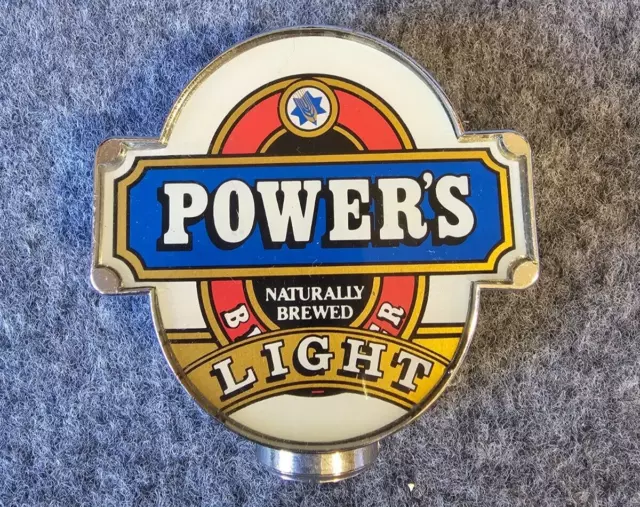 Power's Light Bitter Beer Tap Top Breweriana Mancave Beer Collector