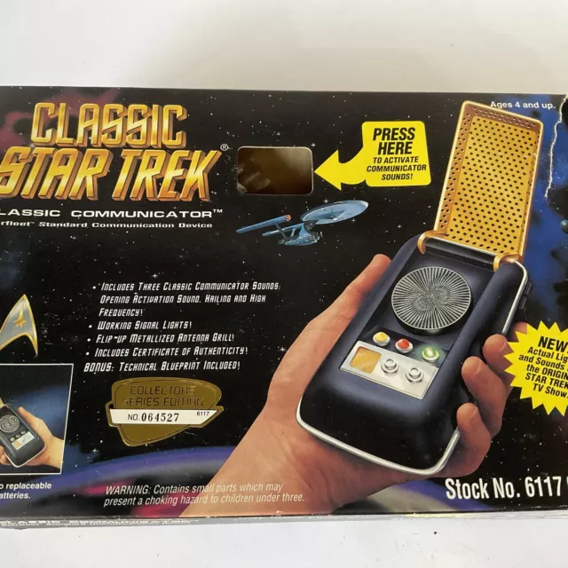 Star Trek Classic Communicator Collectors Series Boxed Playmates.
