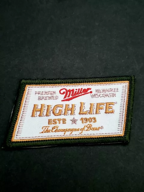 Miller High Life Logo Patch Htf Rare Iron On Sew On New