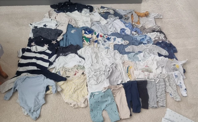 Baby newborn and up to one month bundle boys/neutral