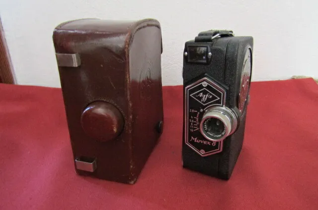Antigua Cámara filmadora de películas cine alemana Agfa modelo Movex 8 año 1938