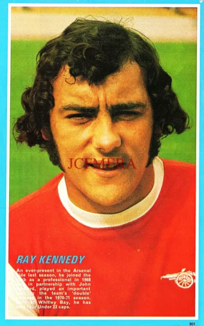 RAY KENNEDY Arsenal F.C. Vintage c1970 Magazine Photo Print 154/12