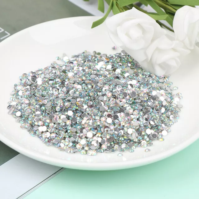 10000Pcs 3MM Sparkling Resin Rhinestone Flatback Crystal Decor Appliqu.  ZT