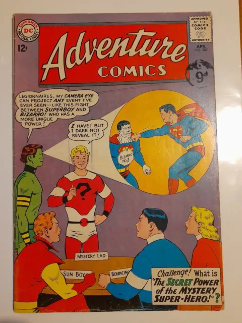 Adventure Comics #307 Apr 1963 VGC- 3.5 1st appearance of Element Lad