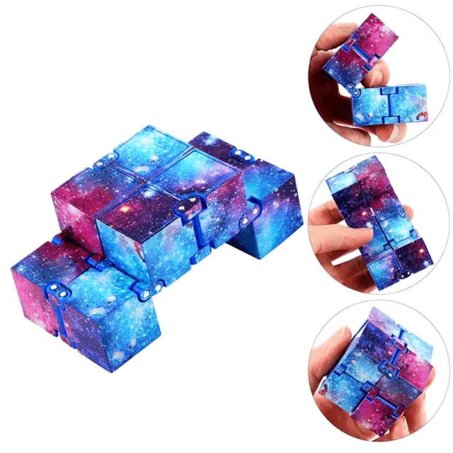 ‼️Magic Infinity Cube Stress Fidget Sensory Toys Autism Anxiety Relief Kids Gift