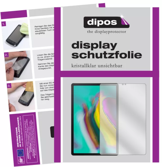 2x Schutzfolie für Samsung Galaxy Tab S5e 10.5 Zoll klar Displayschutzfolie