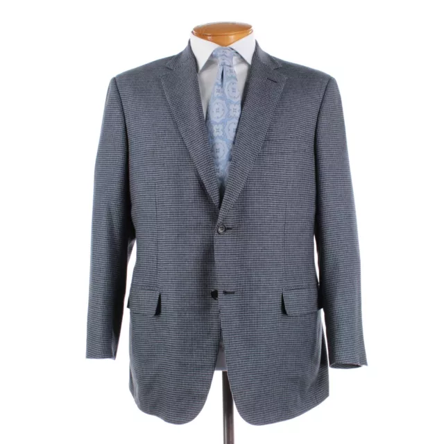 Brioni Sport Coat Size 54 44 R US In Light Blue Houndstooth Vicuna/Cashmere/Silk Brioni Sport Coat Size 54 44 R US In Light Blue Houndstooth Vicuna/Cashmere/Silk