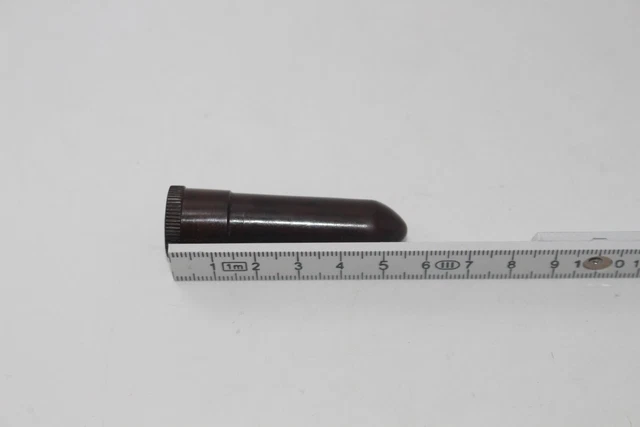 altes kleines Vintage Tabletten Döschenaus BAKELIT , Patronenform Zäpchenform 5