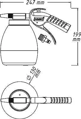 Hazet Druckluftpistole | 9045P-1