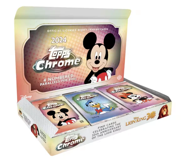 TOPPS DISNEY CHROME® 2024 Hobby Box 💎 IN HAND FREE P&P £280.00