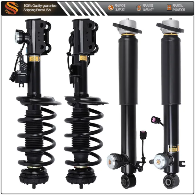 Electric Front Rear Shocks Absorber Struts Assys Set For 2010-2016 Cadillac SRX