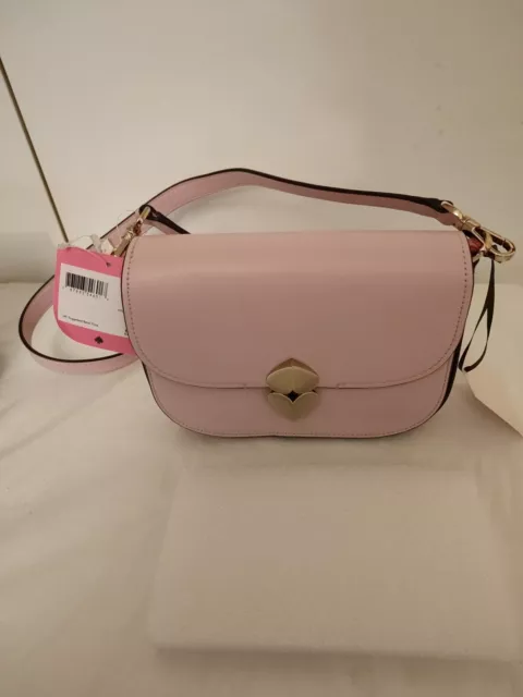 Kate Spade Lula Small Saddle Crossbody Bag tutipink Convertible Clutch