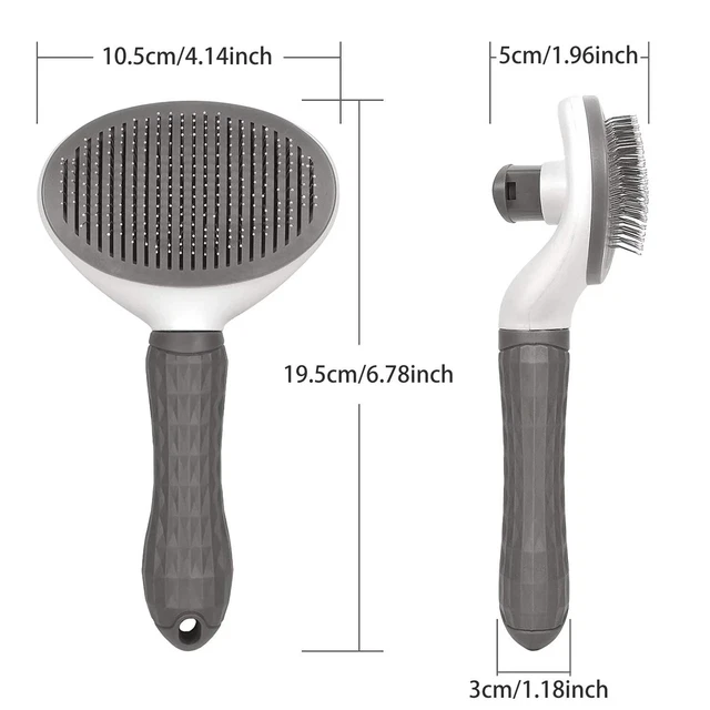 Pet Hair Remover Dog Cat Comb Grooming Massage Deshedding Self Cleaning Brush