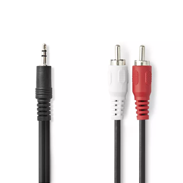 Nedis Nedis Cable Audio Stéréo Jack 3.5 mm mâle vers 2x RCA