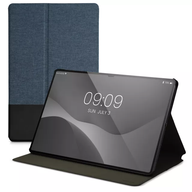 Funda de lona y cuero sintético para Samsung Galaxy Tab S8 Plus S7 Plus S7 FE