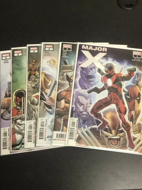 Marvel Comics Major X 1,2,3,4,5,6 Run 2019 1st Print NM Deadpool X-men Sold-out
