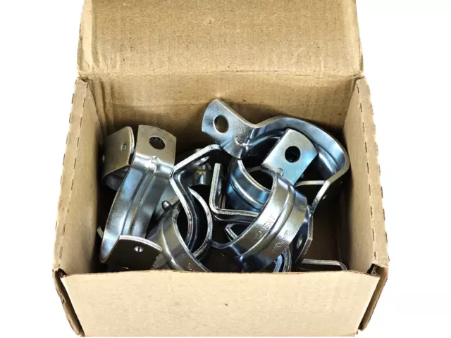 NEW ECN / Korns EMT1HOLE2 2" 1HL EMT Strap, Snap-On Type ( Box of 11 )