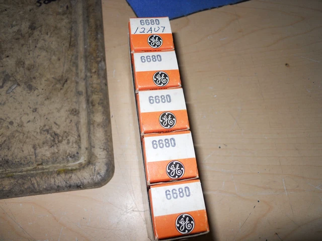 5  NIB GE 6680/12AU7A Tubes (USA)