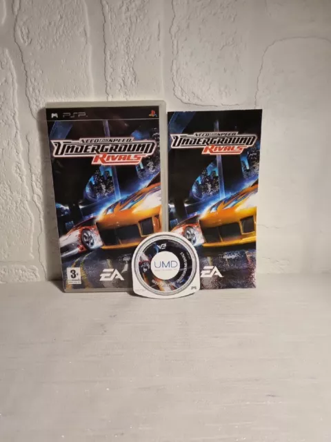 PSP Game Need for speed Underground Rivals  Complete Manual Tested working