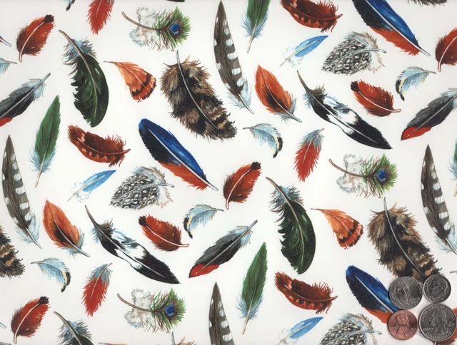 Hoja de calcomanías de cerámica sobreesmaltado Allover Feathers Chintz 1 pieza 9"" X 13-3/4"" 3552