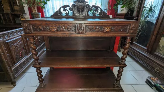 Anrichte Regalschrank Buffet Gründerzeit Historismus Renaissance Neorenaissance